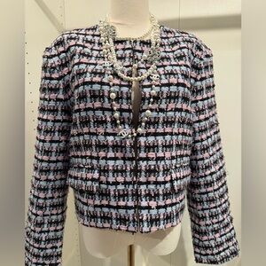 Ann Taylor Multicolor Tweed Blazer